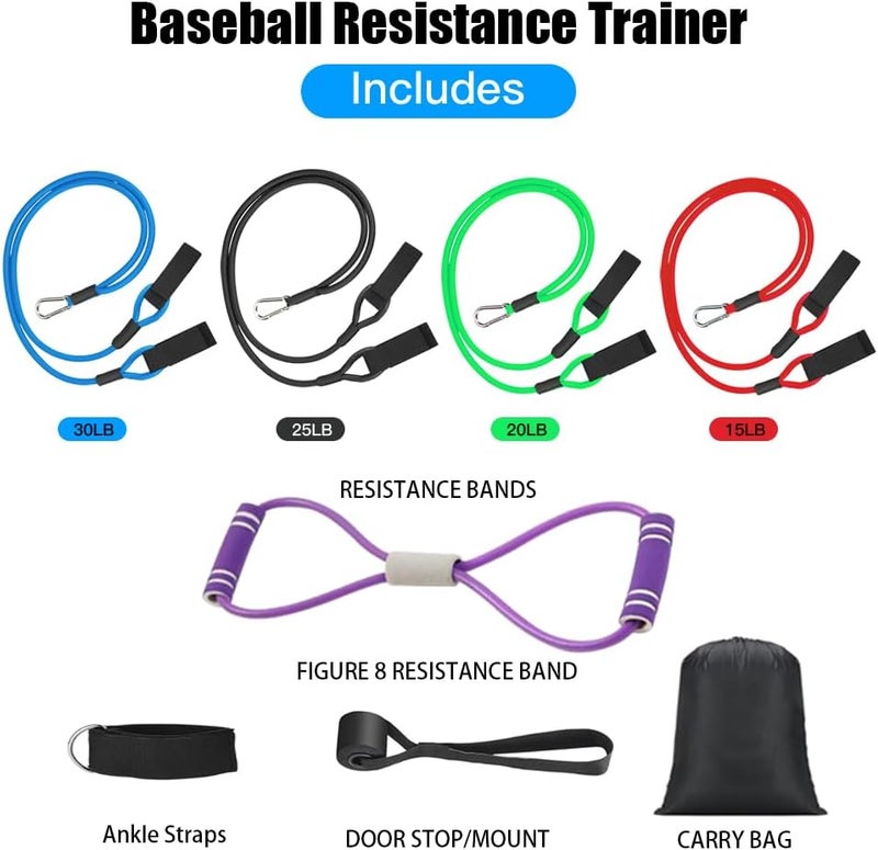 Davllin Baseball Softball Resistance Training Bands - Pitching Trainer and Arm Trainer for Pitching Arm Strength Throwing Warm up Stretching - Image 2